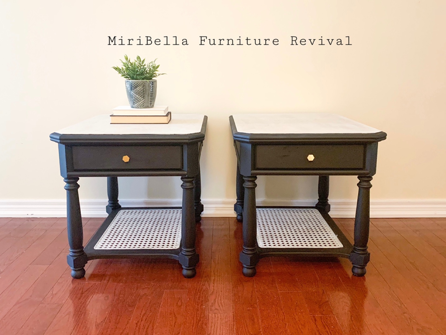 Beautiful Pair of Solid Wood End Tables