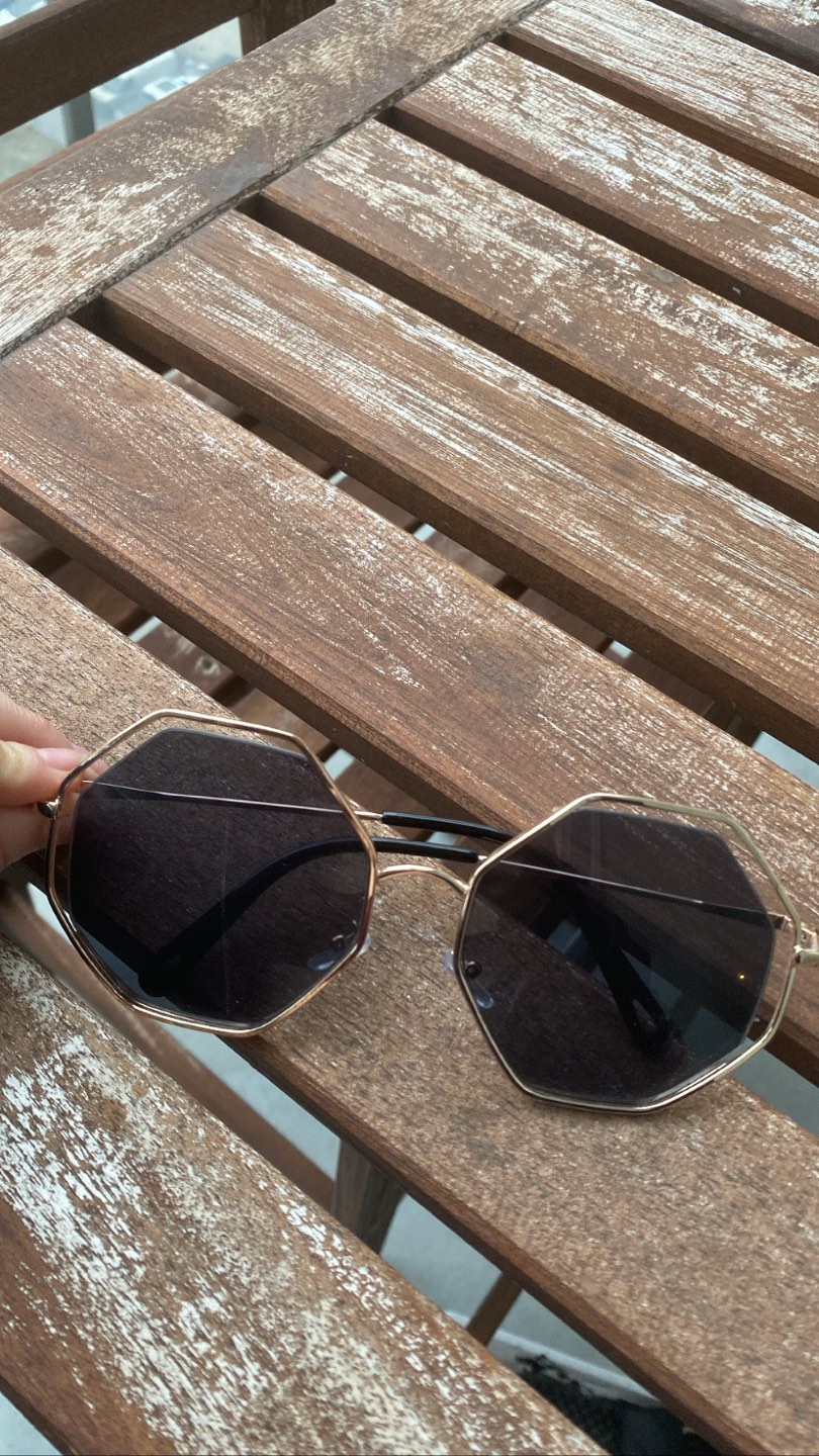 Golden Framed Sunglasses