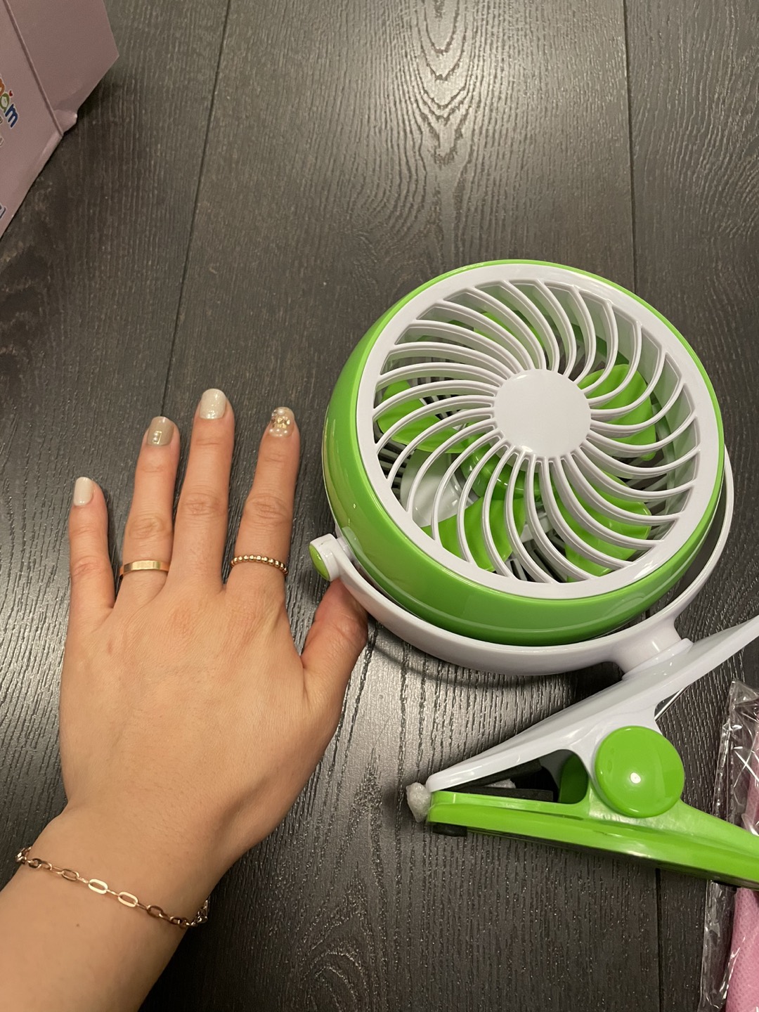 Mini portable fan for stroller image indicator(5)