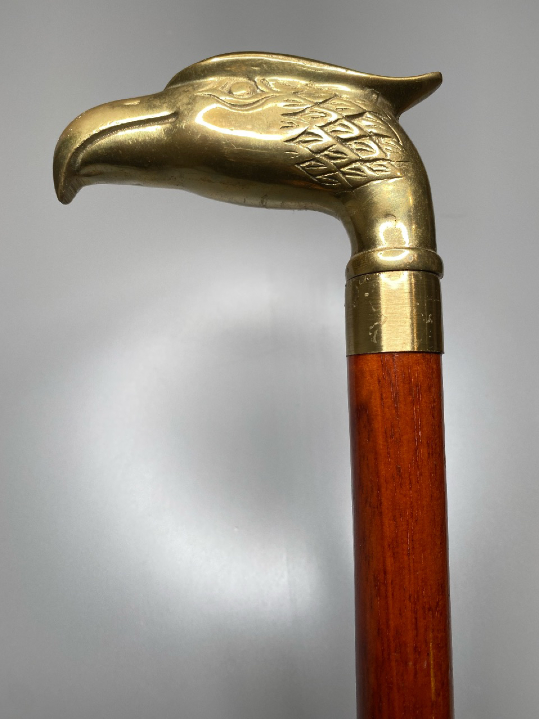 Vintage Brass Eagle Head Walking Cane/Stick - photo 4