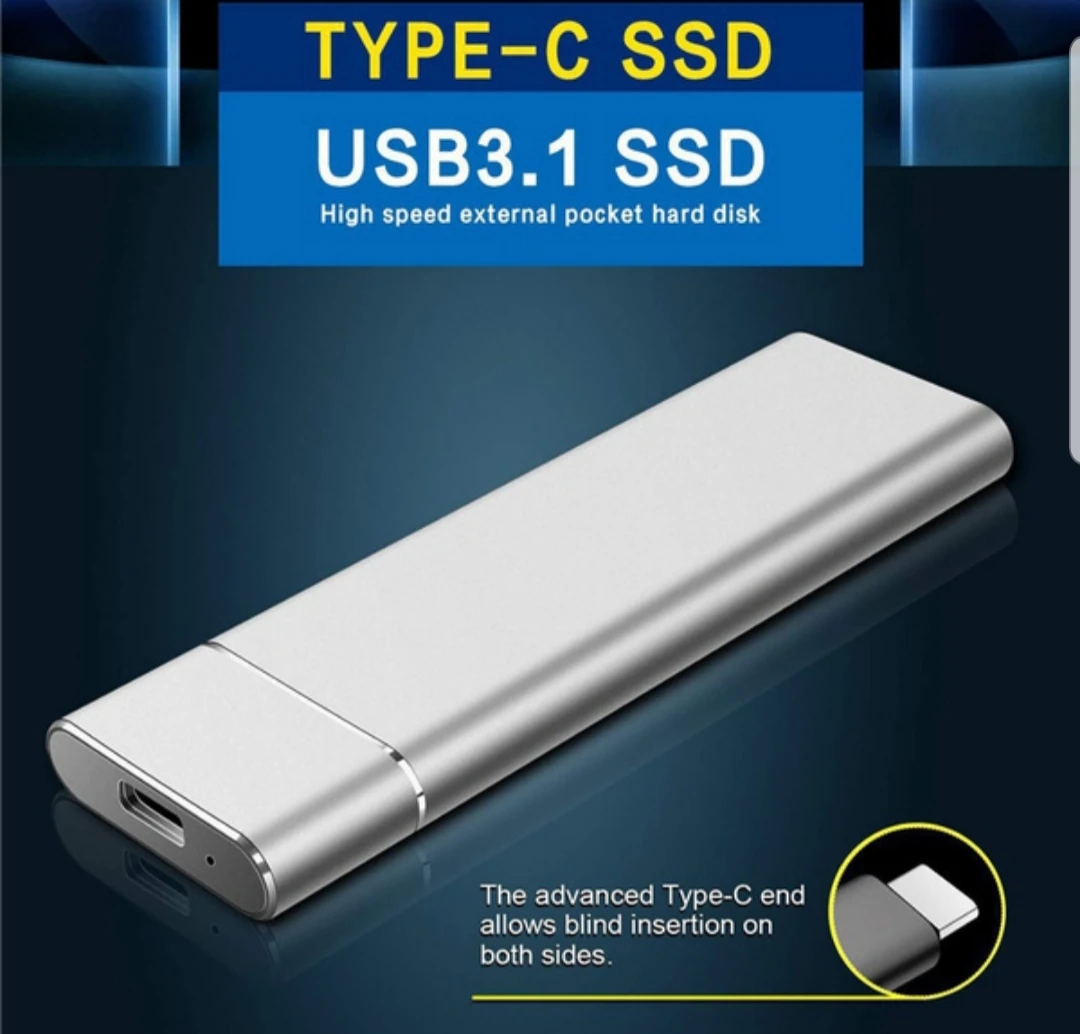 2 TB High Speed Mobile External SSD USB 3.1