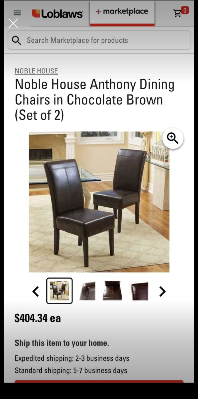 Brand NEW Dining Chairs (Set of 2) - In BOX! - photo 3