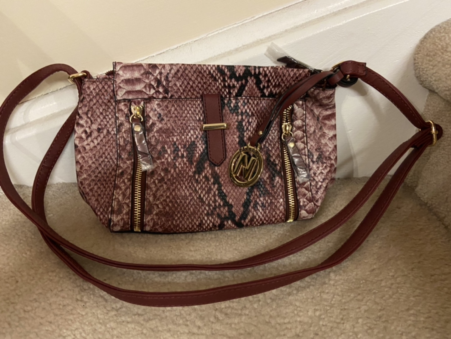 Nygard Collection Faux Snakeskin Purse