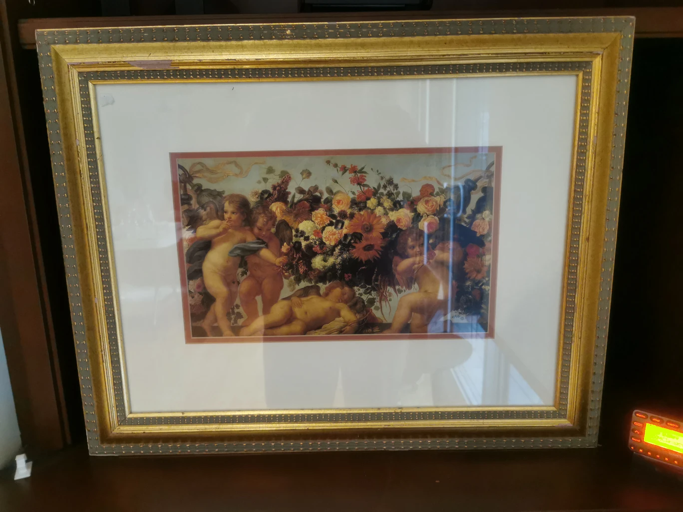 4 Angels in Gold Frame