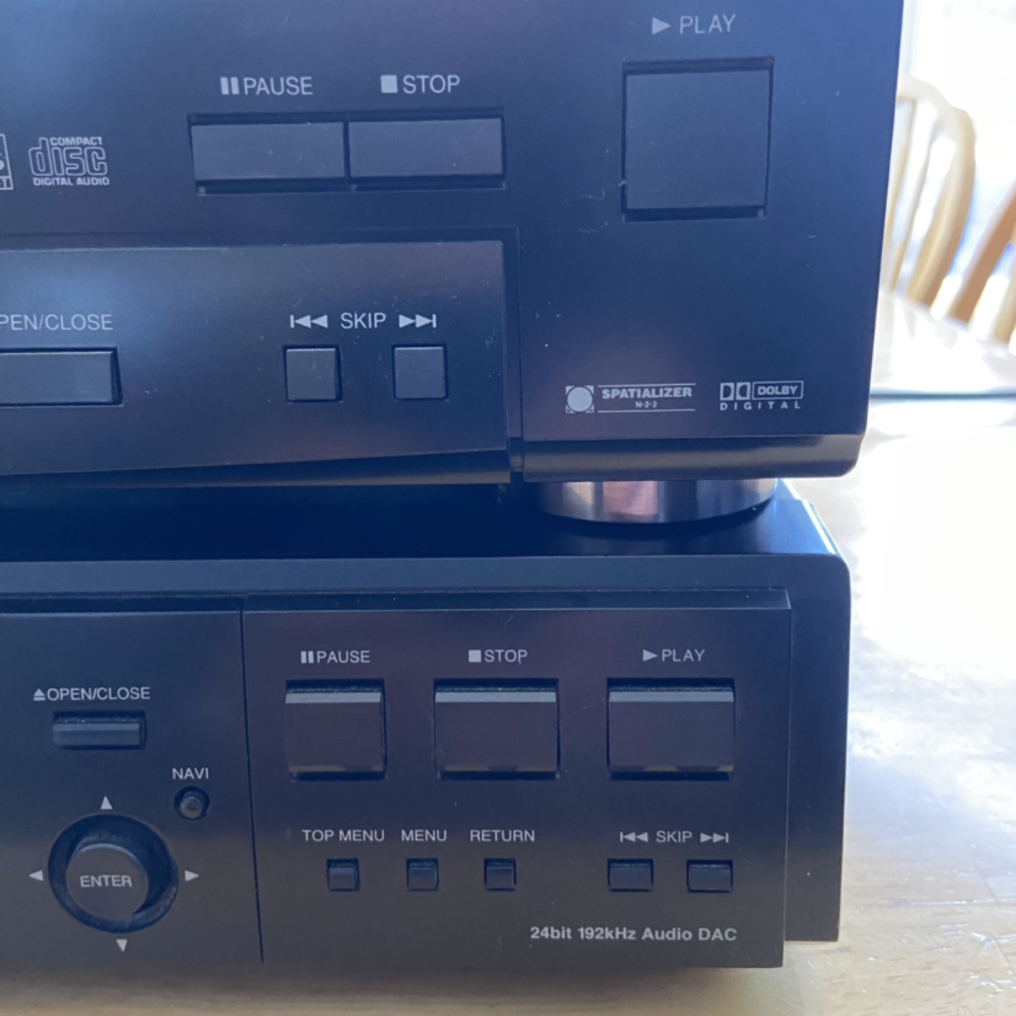 2 x TOSHIBA CD PLAYERS WITH REMOTE CONTROLS image indicator(5)