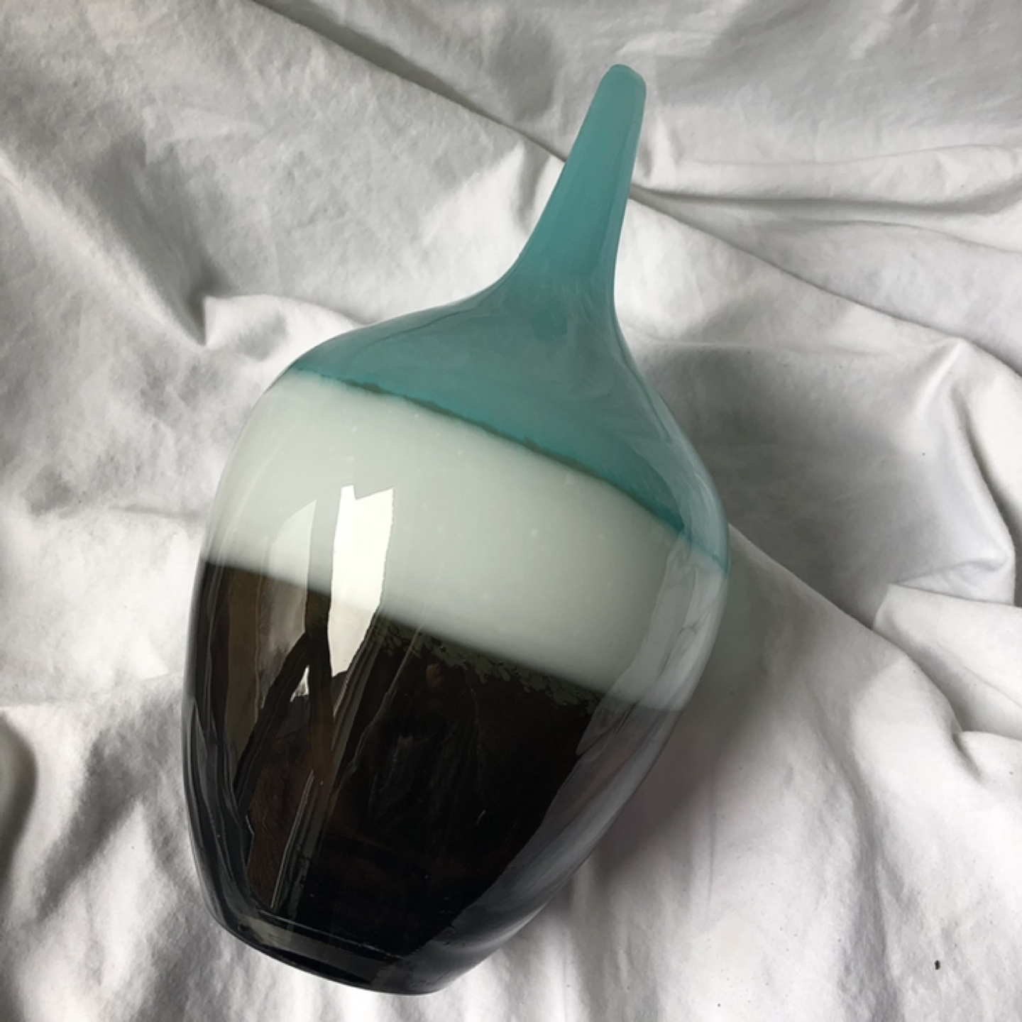 Large Handblown Glass Vase - photo 2