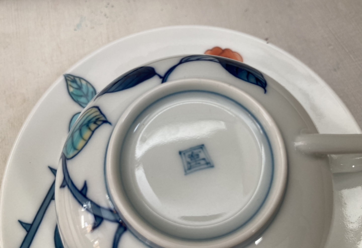 beautiful Japanese cup and saucer image indicator(5)