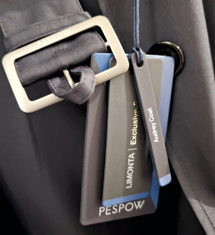 PESPOW Women's Limonta Water Repellent Hooded Trench Coat image indicator(4)