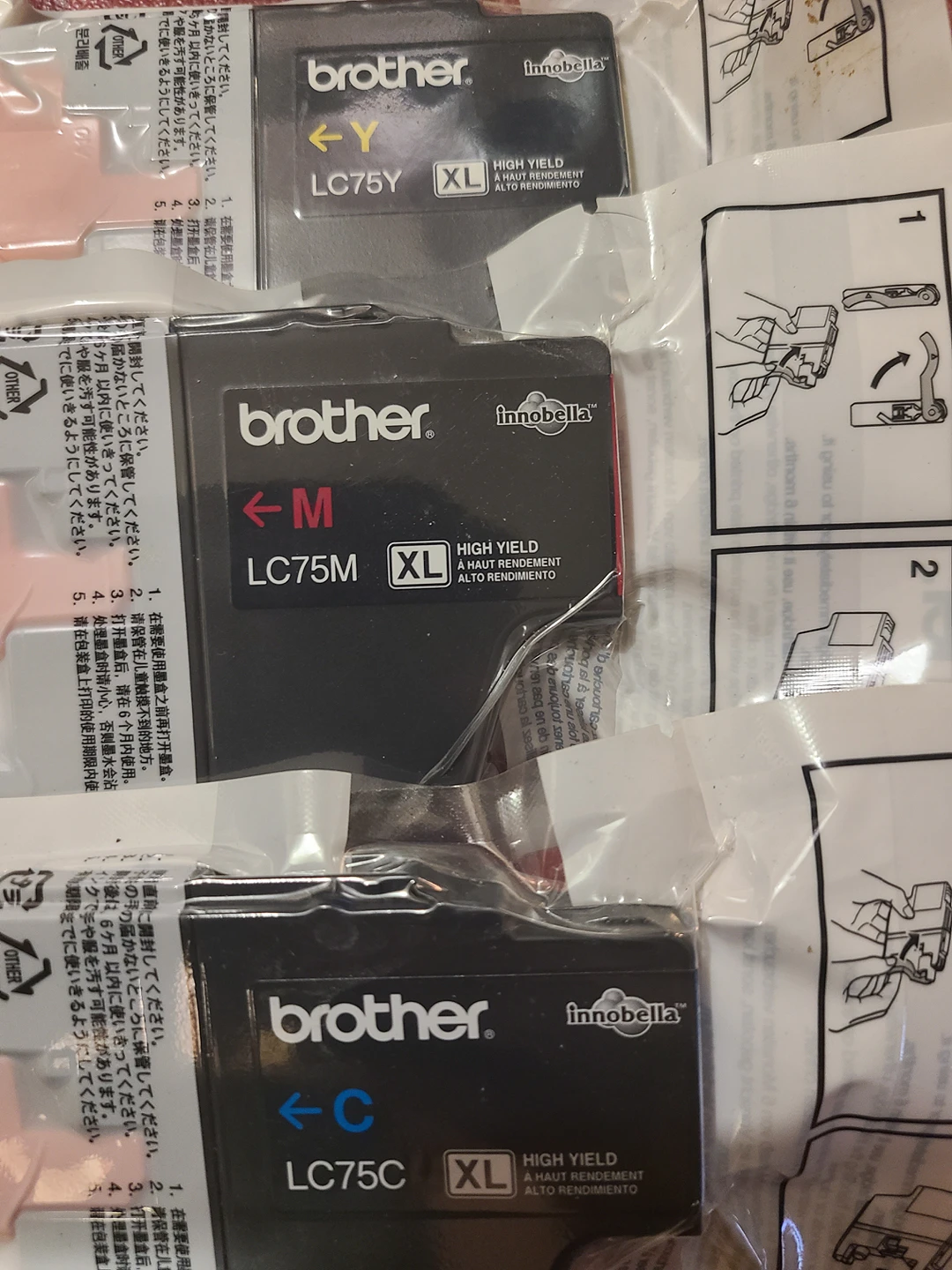 Brother printer ink 'color 3pk