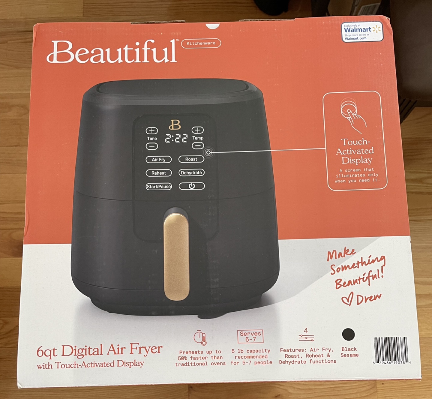Beautiful 6 Quart Touchscreen Air Fryer by Drew Barrymore