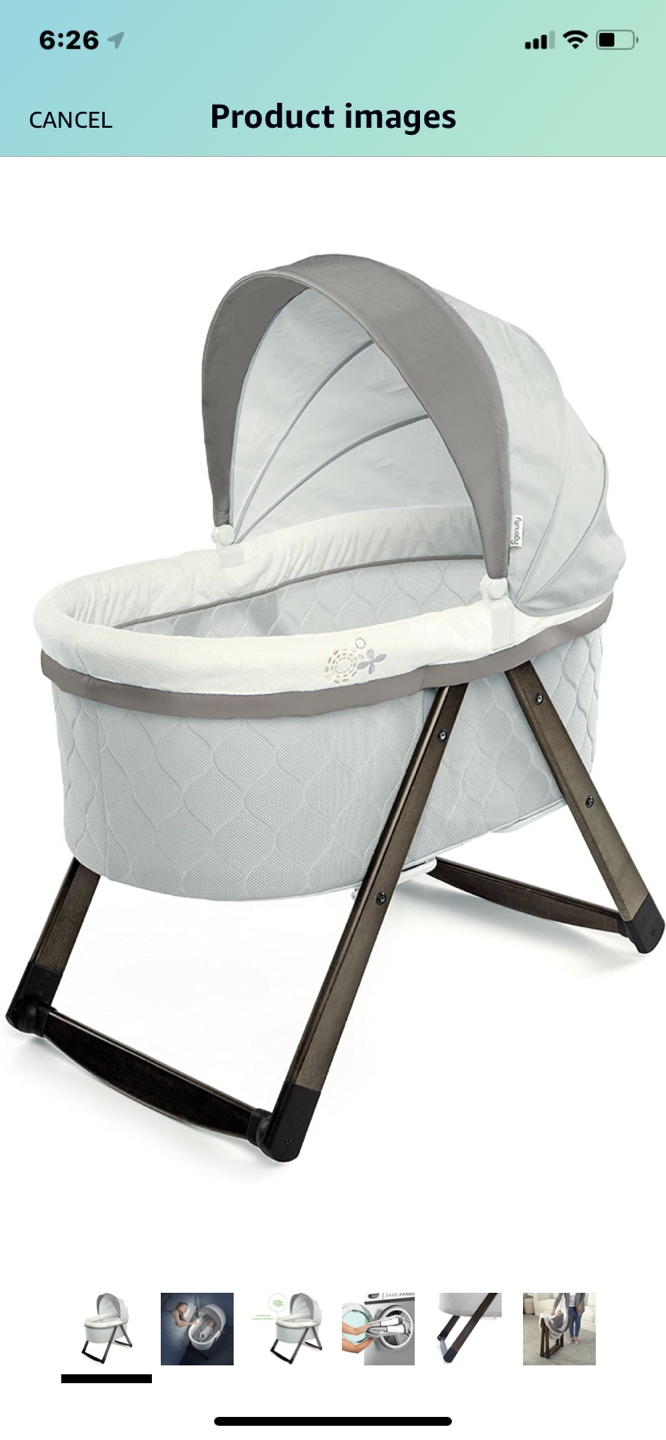FoldAway Rocking Wood Bassinet