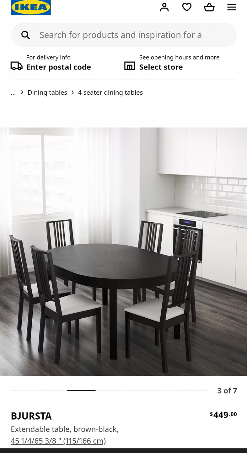 BJURSTA

Extendable Table
- good for condo/apt spaces. - photo 2