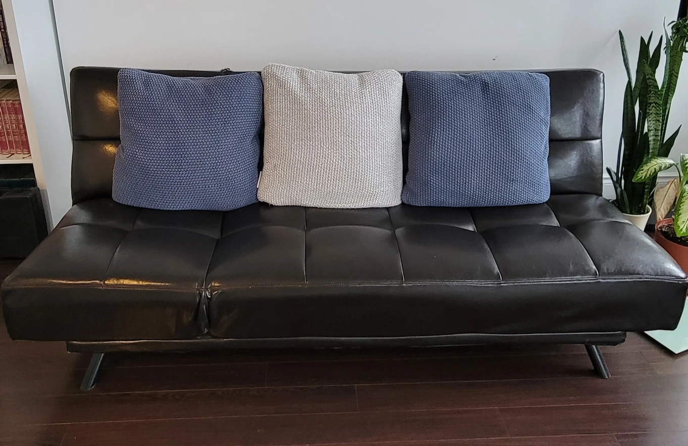 Leather Futon Sofa Bed