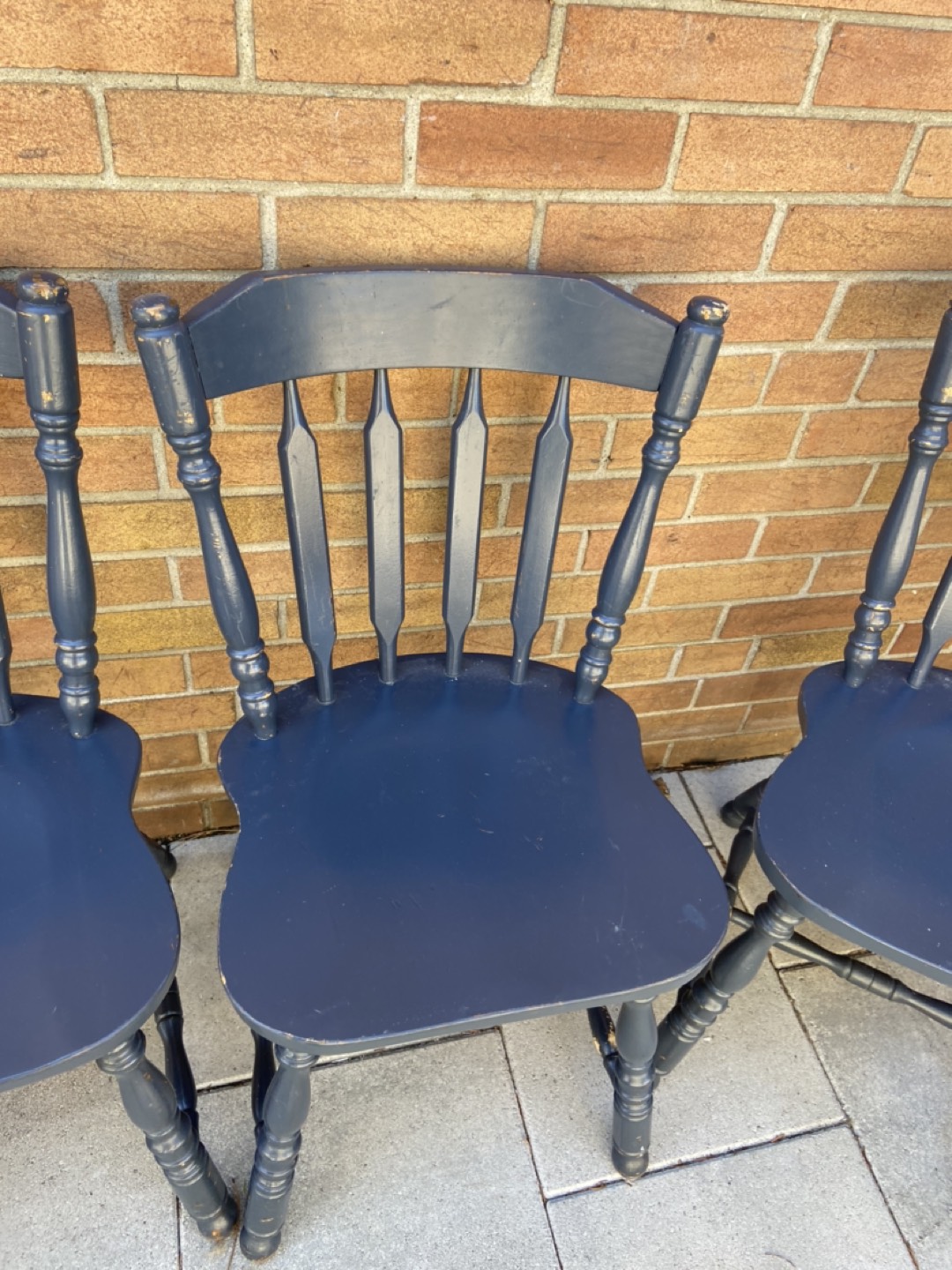 Set of 4 Solid Wood Chairs - photo 3