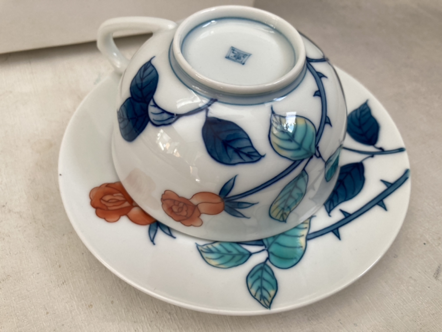 beautiful Japanese cup and saucer image indicator(3)