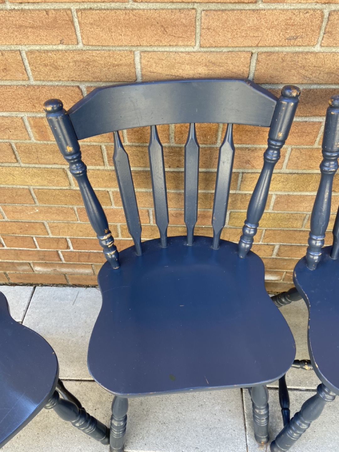 Set of 4 Solid Wood Chairs - photo 4