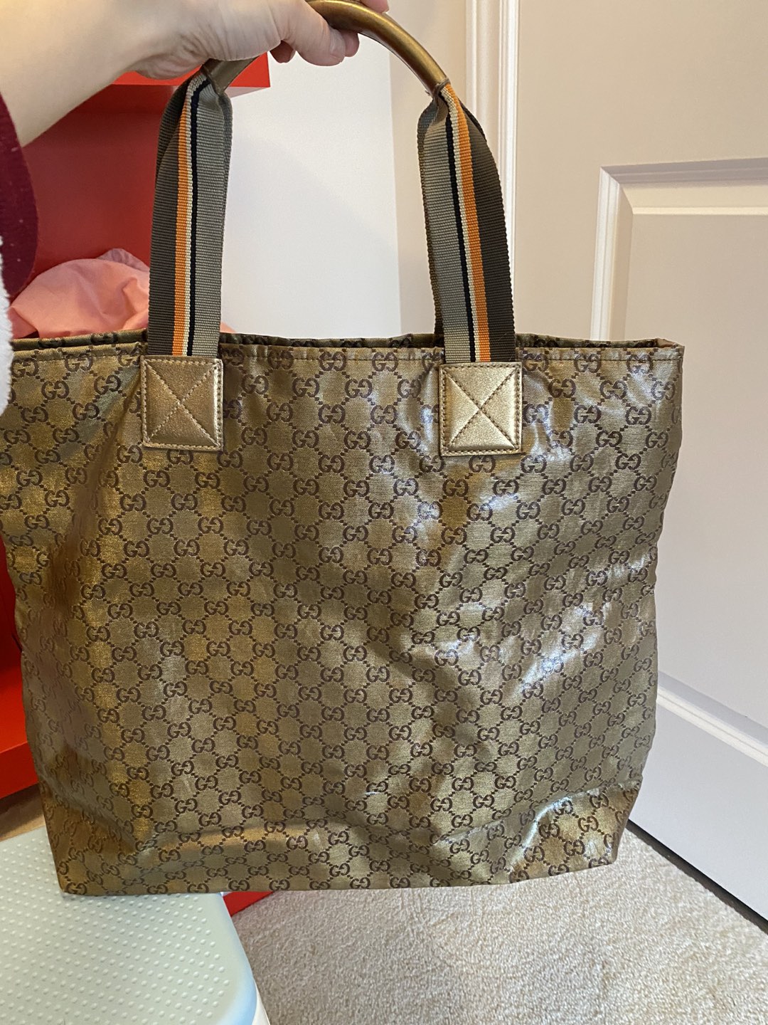 Authentic Gucci GG Large Tote image indicator(3)