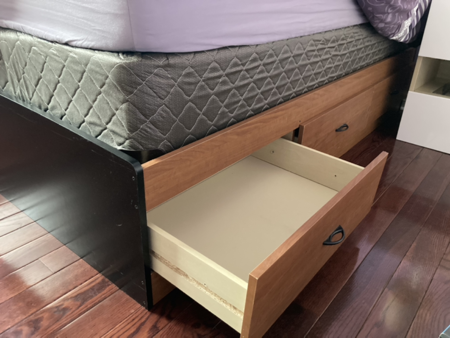 Single bed frame with 3 drawers - photo 2
