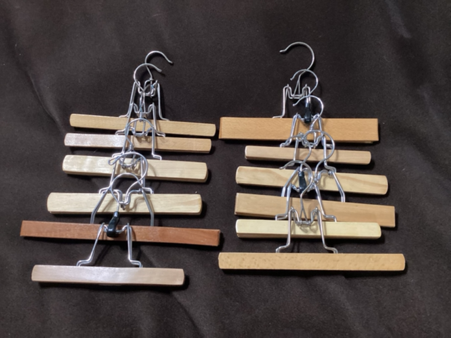 Wooden pant hangers