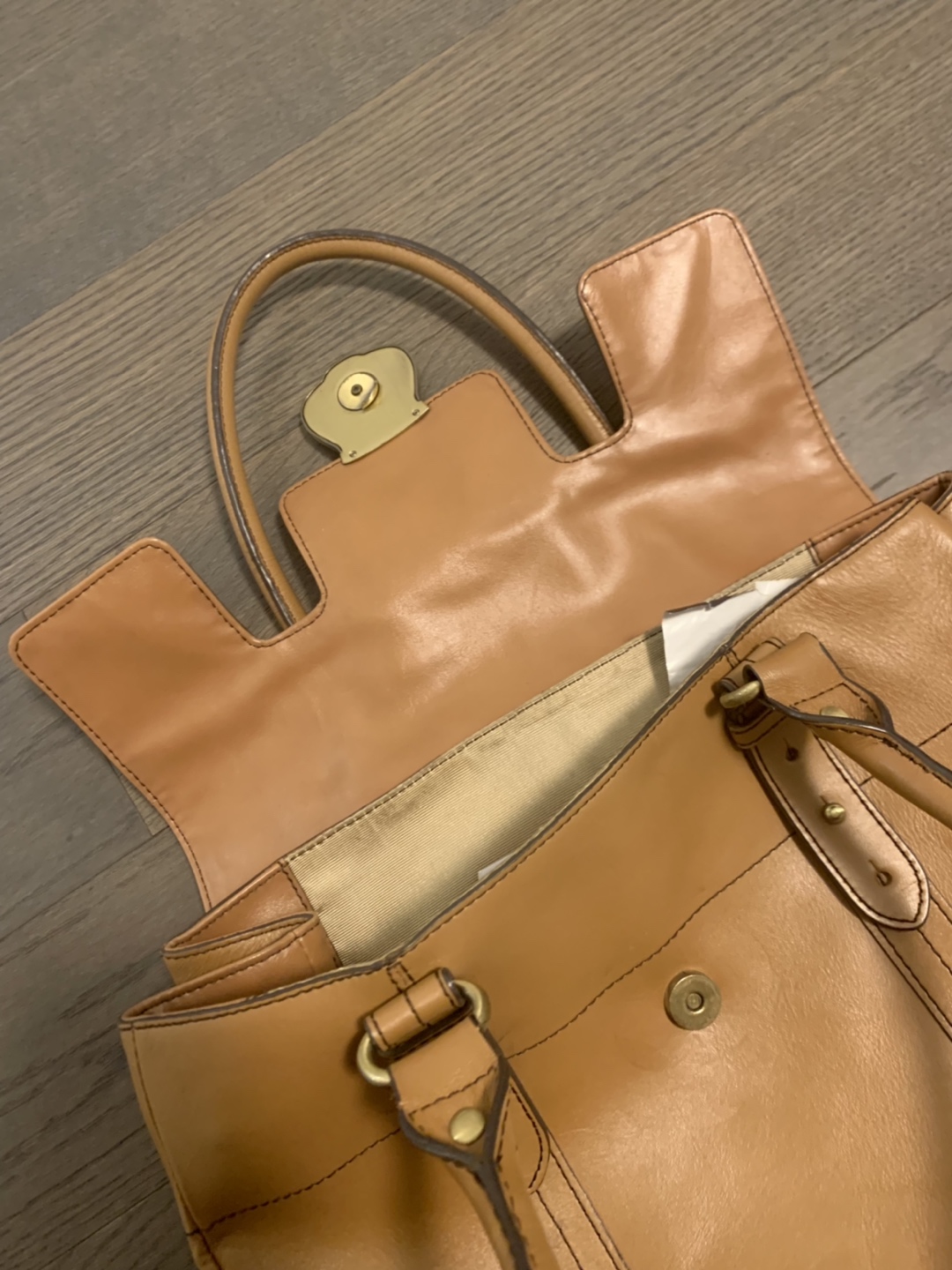 Leather handbag - photo 3