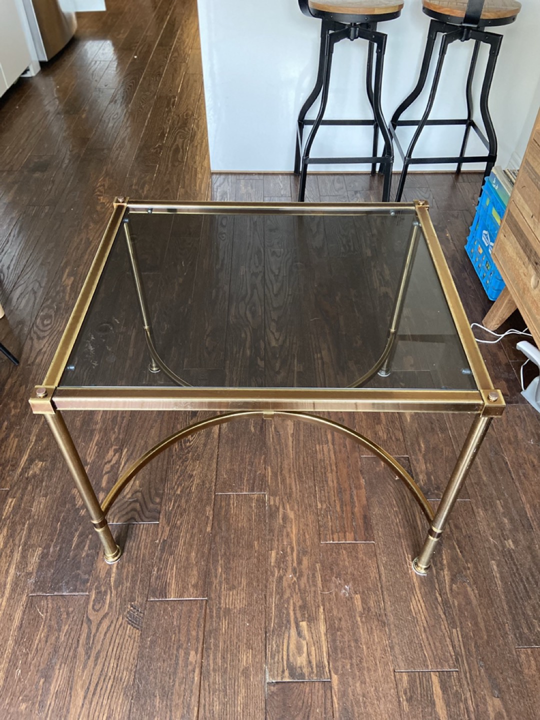 Vintage Glass Coffee Table / Side Table - photo 4