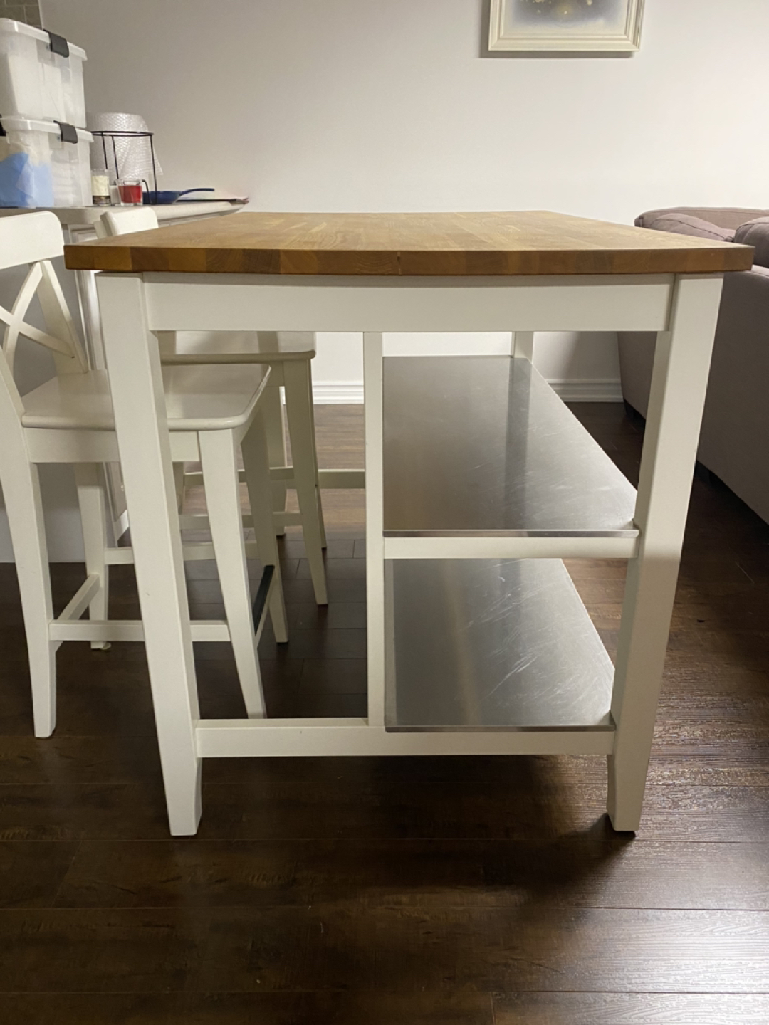 Kitchen Island with 2 Stools