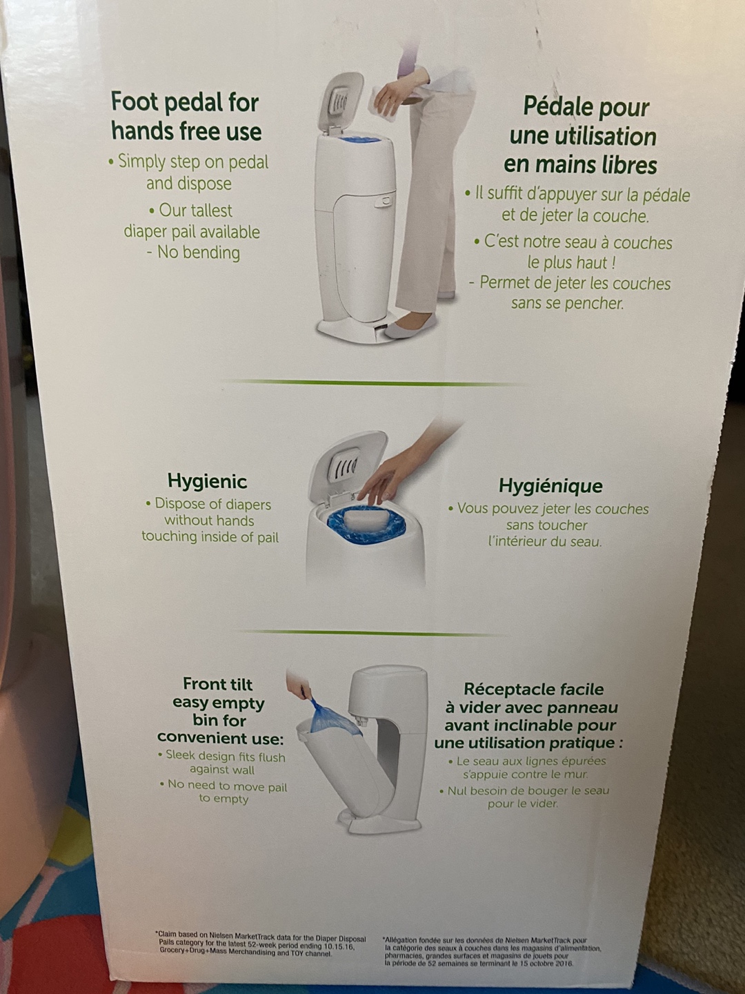 Diaper Genie Elite Disposal System with 5 Refrills image indicator(5)