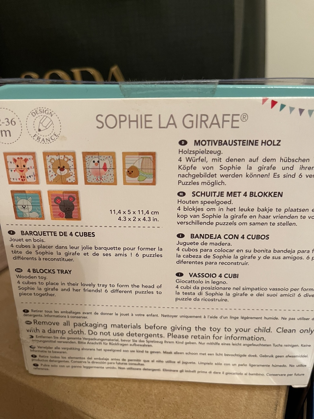 Baby Sophie FanFan Set & Ezpz baby set + Sophie cube toys gift - photo 5