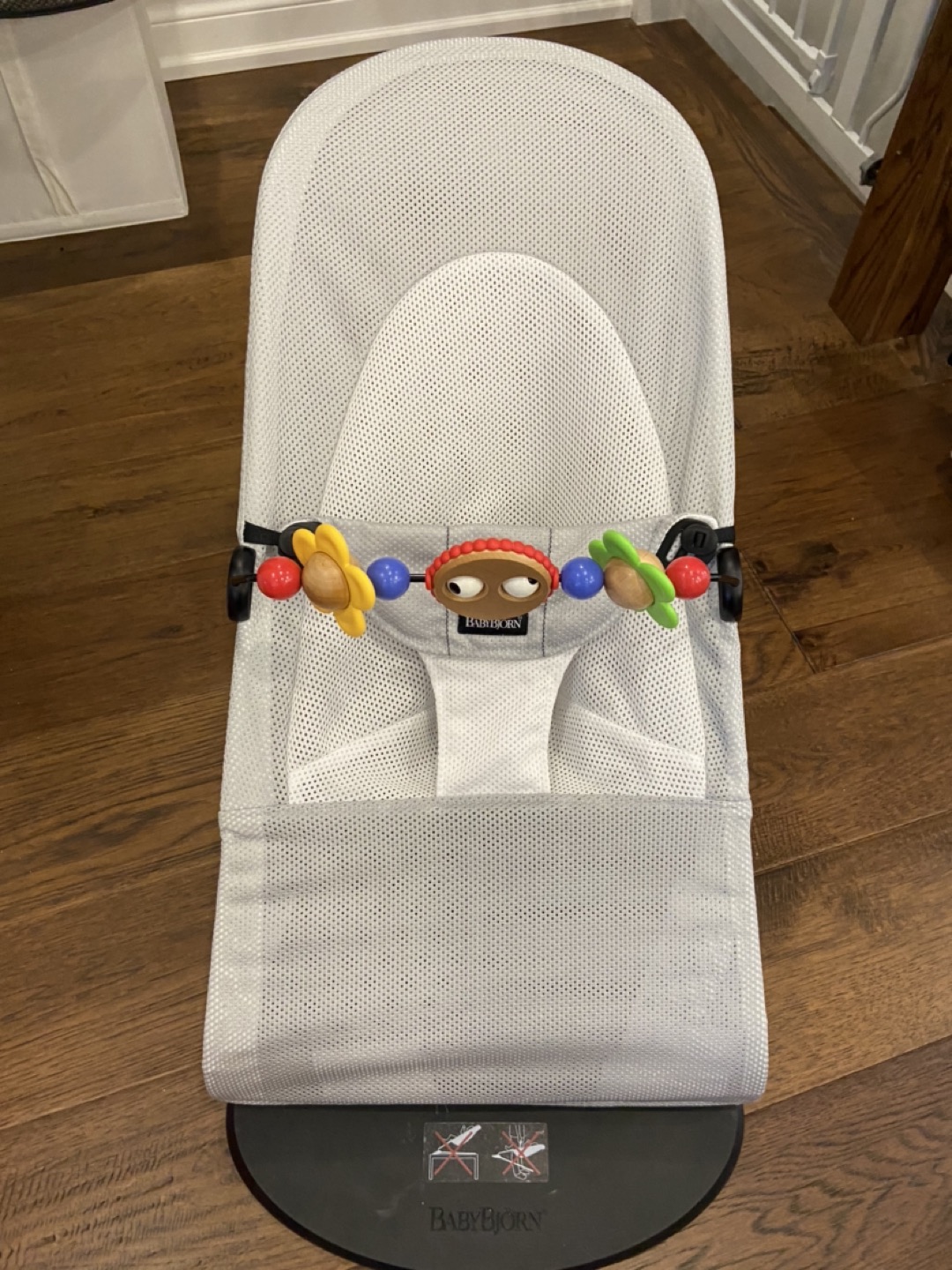 Baby Bjorn mesh bouncer with toy bar thumbnail