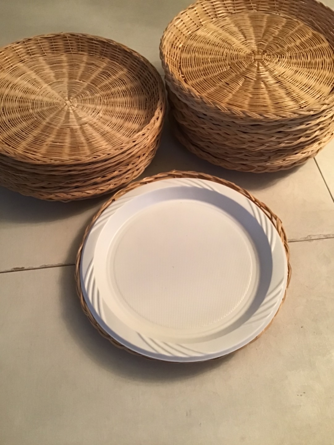 #freecycle wicker paper plate holders thumbnail