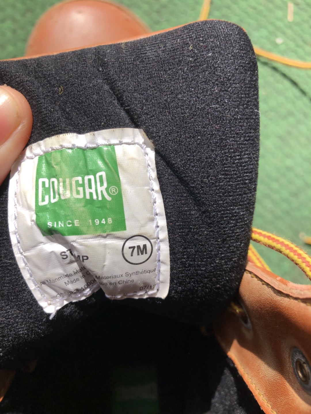 Cougar boots -size 7M #freecycle - photo 2