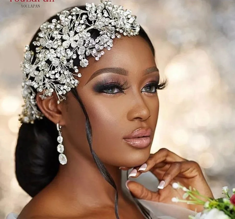 New beautiful luxurious bridal headpiece 40cm length - photo 2