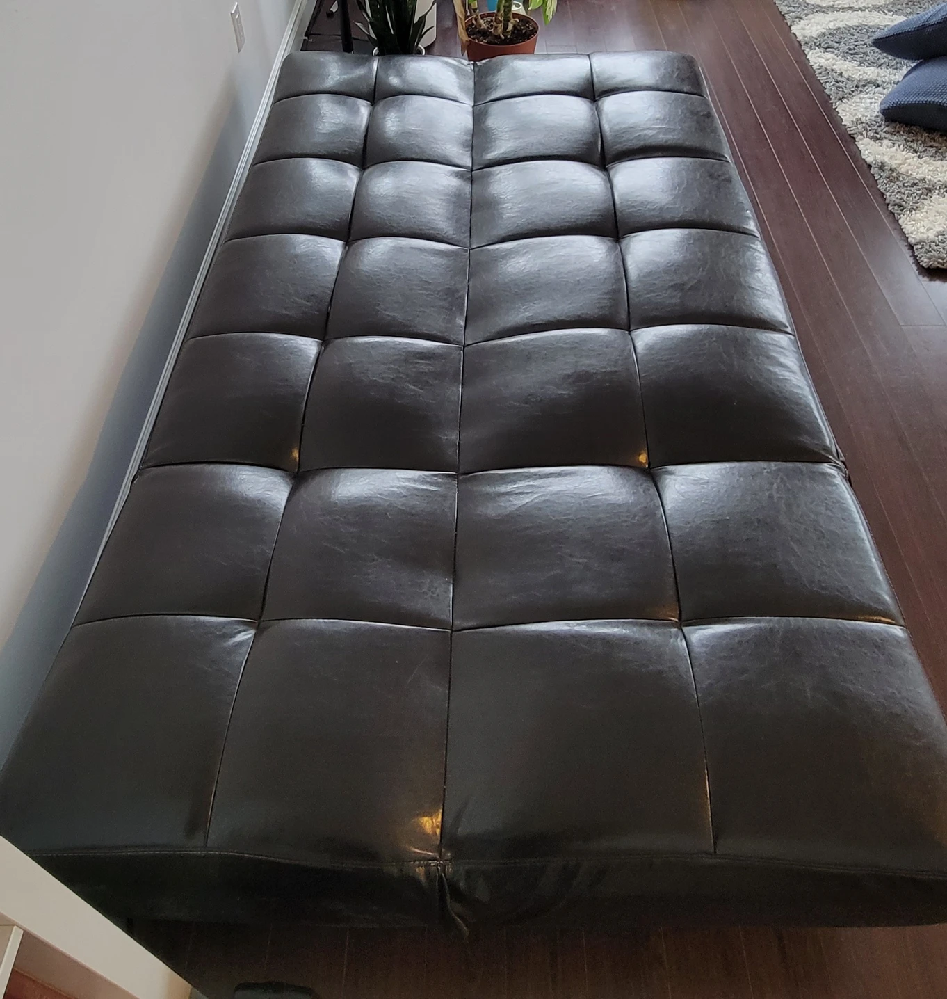 Leather Futon Sofa Bed - photo 4