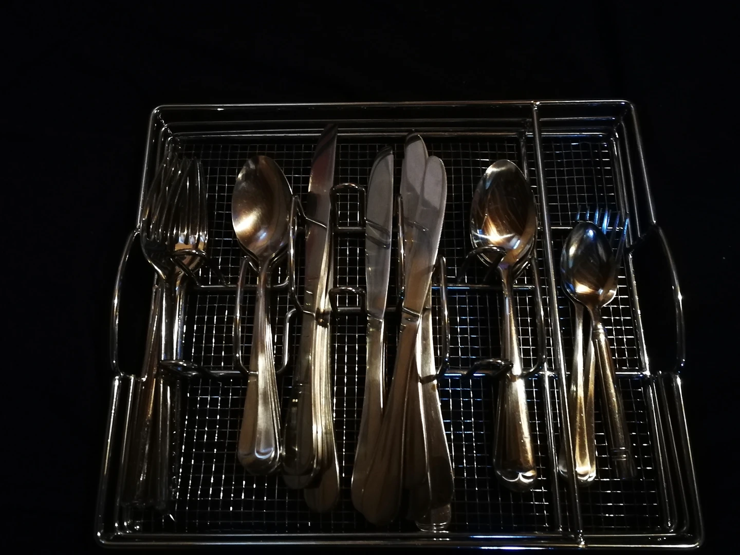 #freecycle Stainless Steel utensils with metal tray thumbnail