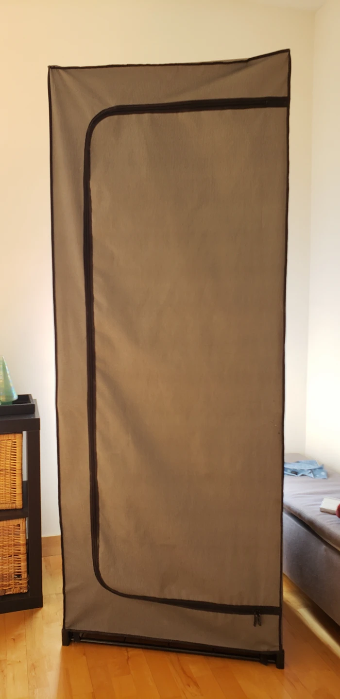 closet system (fabric & metal) moving sale