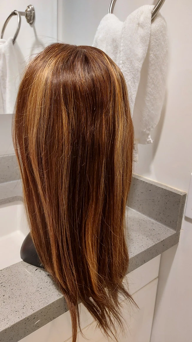 18 inch straight Ombre blonde frontal wig - photo 3