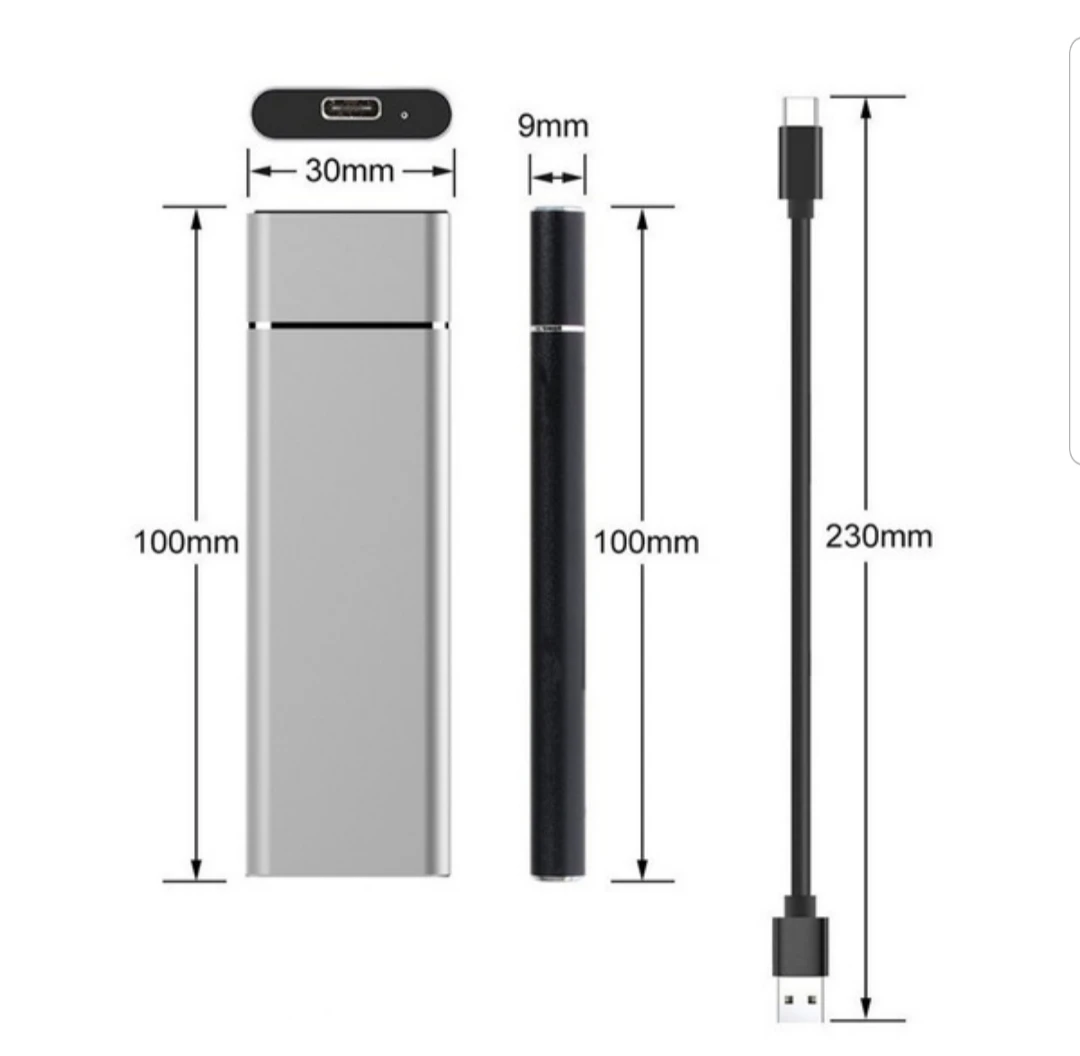 2 TB High Speed Mobile External SSD USB 3.1 - photo 3