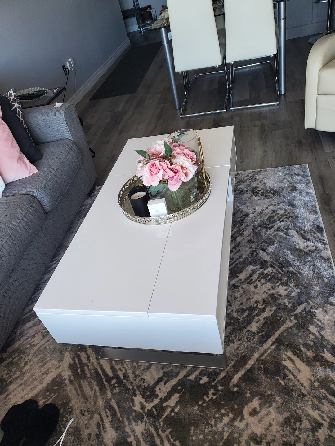 coffee table with hydraulic lift - photo 3