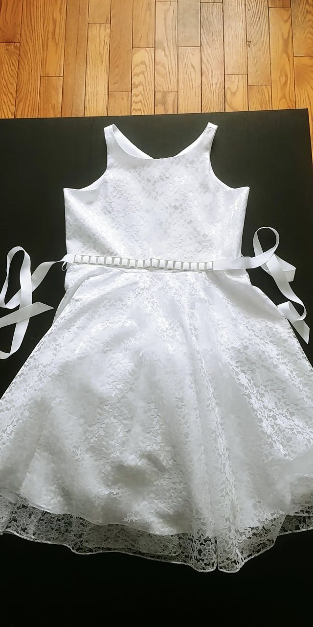 White Communion Dress.