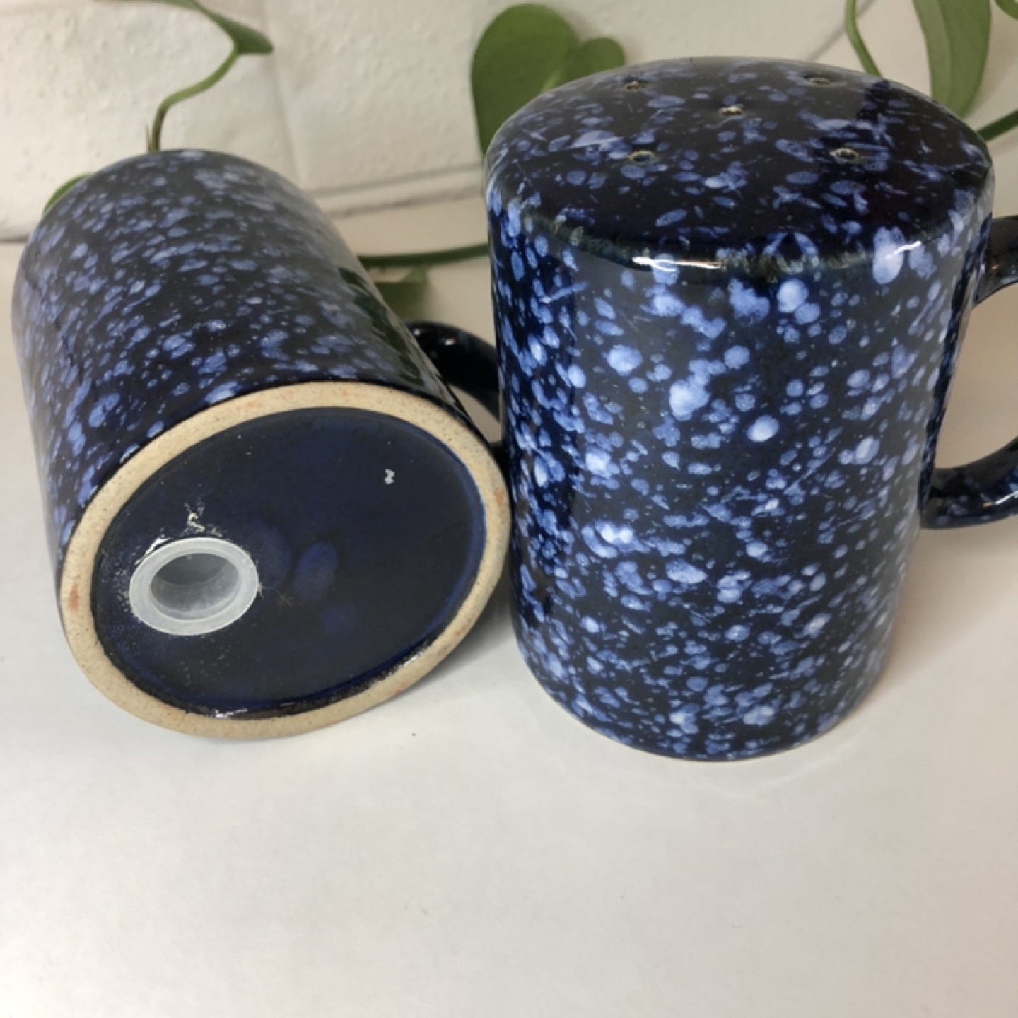 Vintage Blue Speckled Salt & Pepper Shakers - photo 5