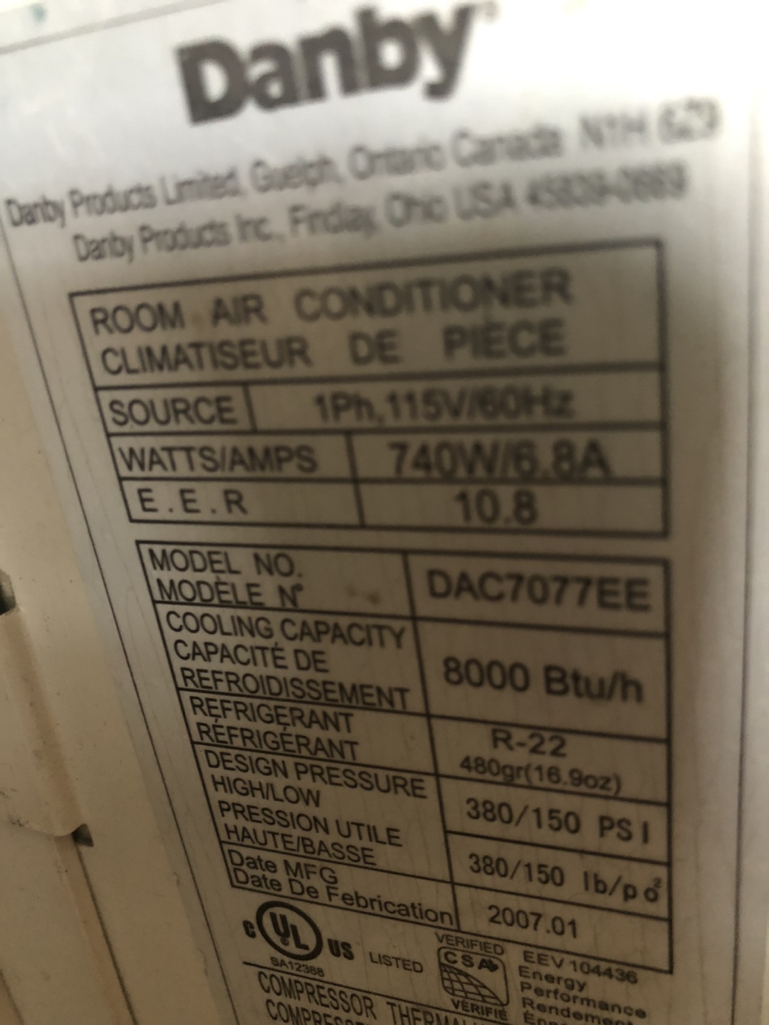 Air conditioning by Danby!!!! Moving sale must Go - photo 3