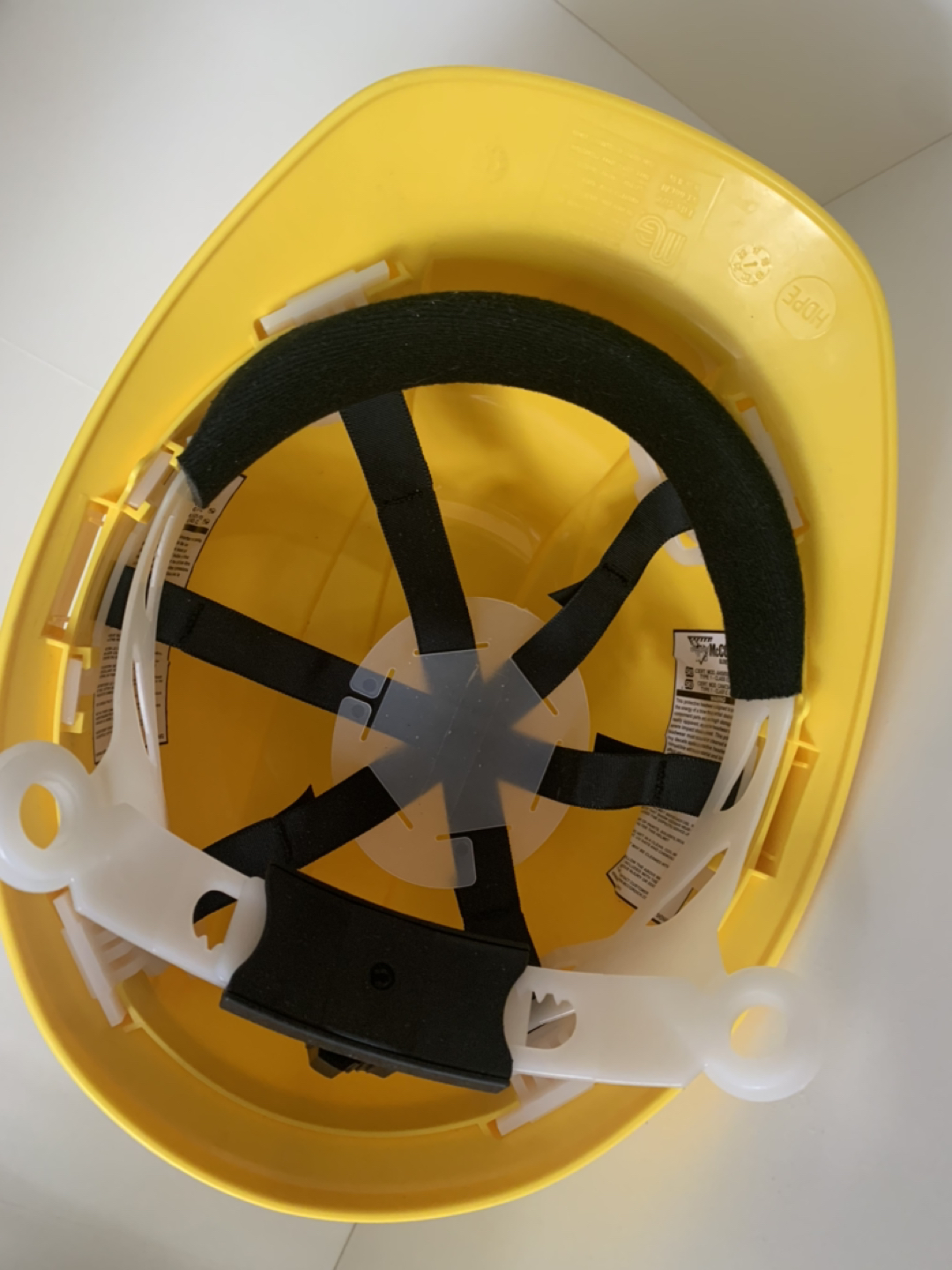 McCordick, Yellow Safety Helmet. Used 1 time only. - photo 2