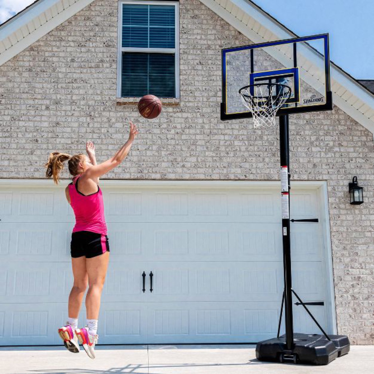 Spalding 44" Polycarbonate Portable Basketball Hoop thumbnail