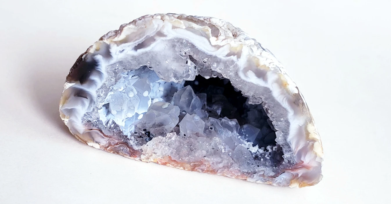 Half Geoid with Quartz Crystals - photo 5