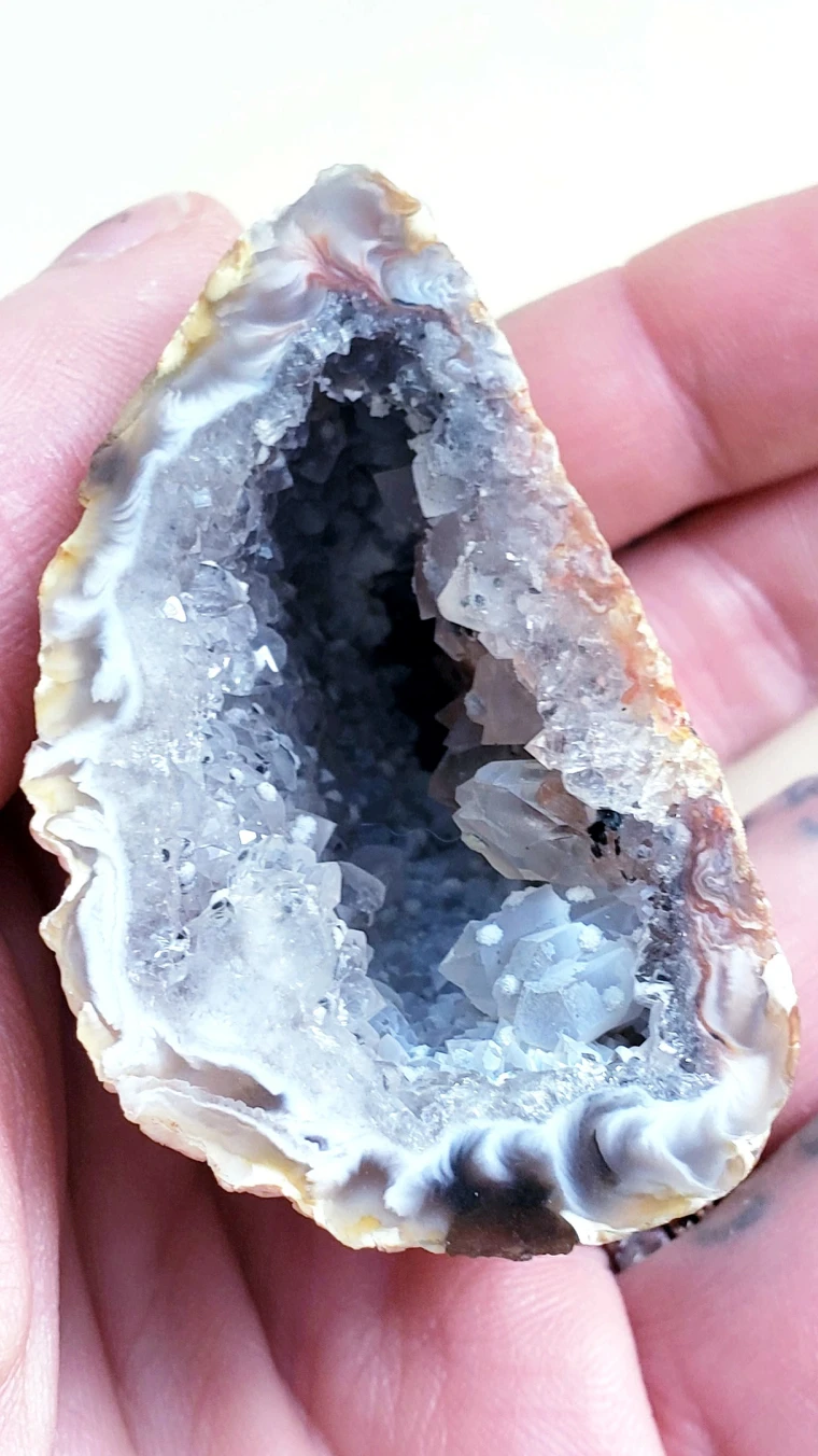 Half Geoid with Quartz Crystals - photo 2