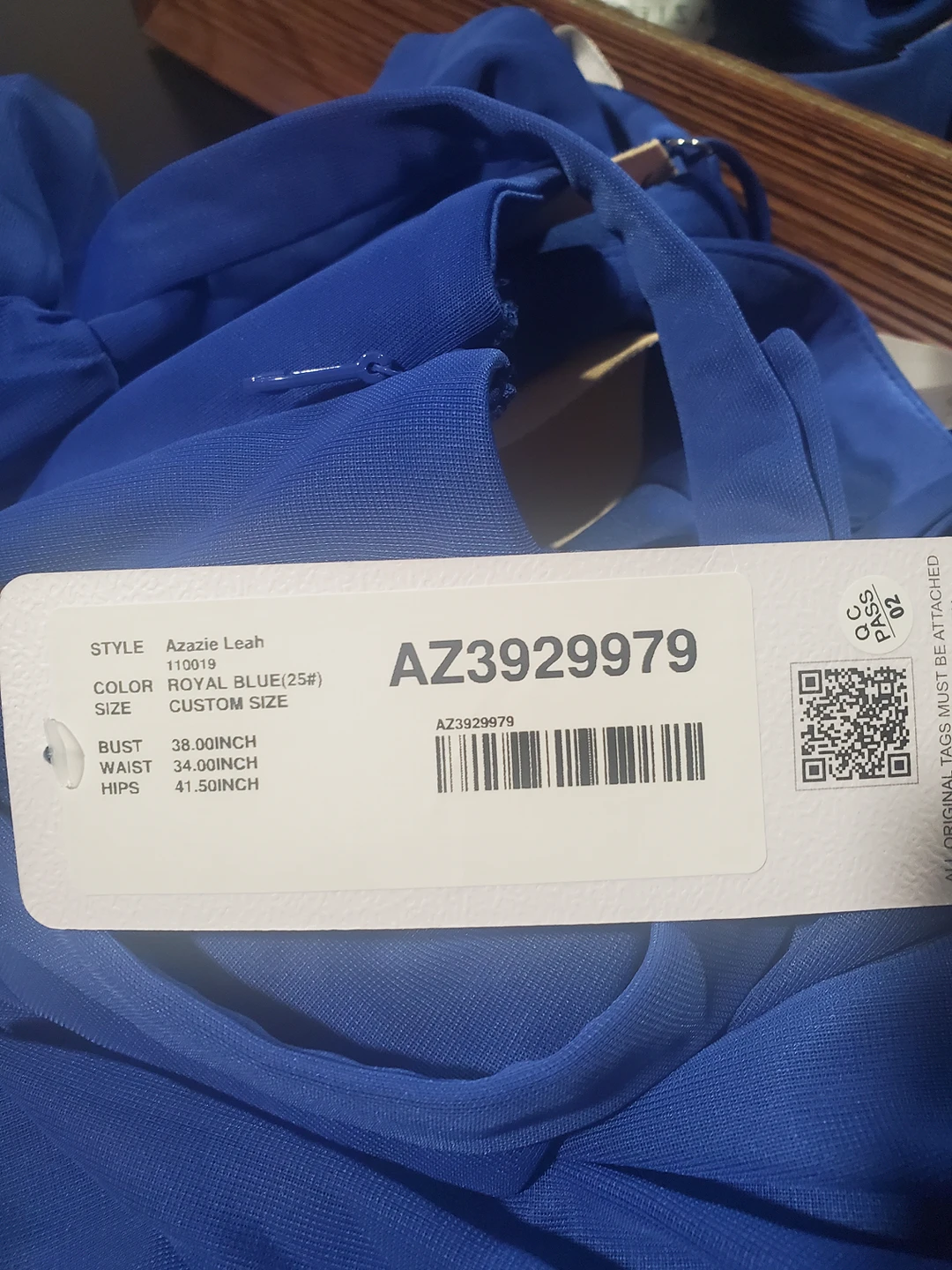 Brand New Azazie Leah Dress ( Royal blue) image indicator(7)