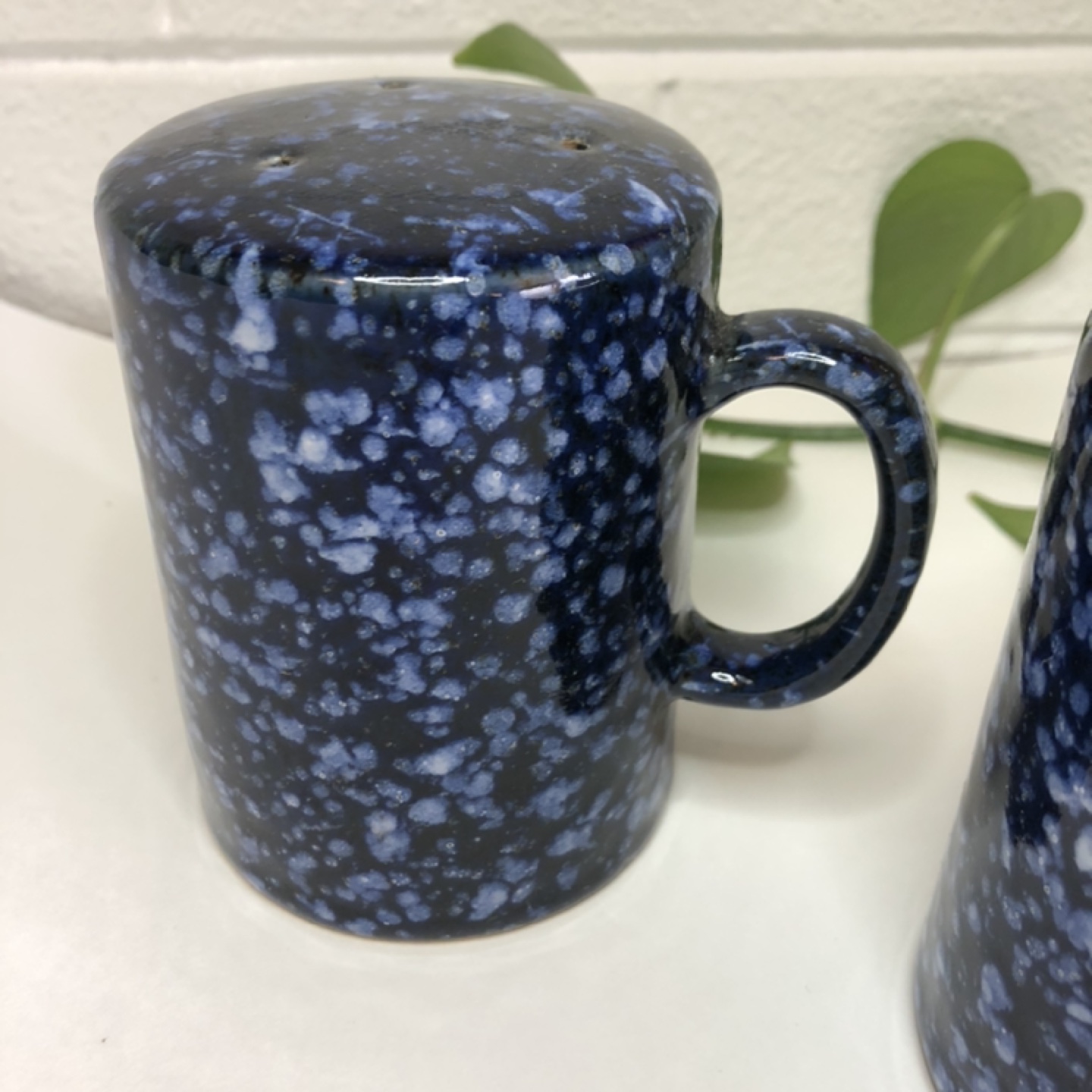 Vintage Blue Speckled Salt & Pepper Shakers - photo 4