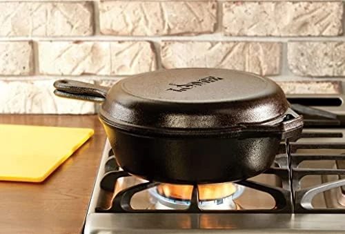 Brand new Lodge LCC3CN 3qt. cast iron combo cooker - photo 2