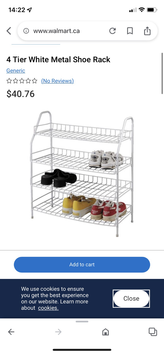 4 tier shoe rack