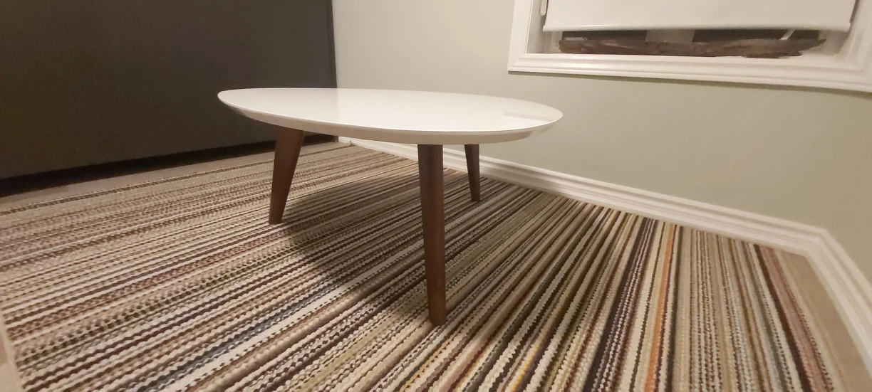 White Scructube Table